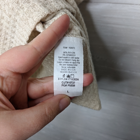 Hummingbird Boho Daisy Blouse Yellow Beige Large - Picture 5 of 7